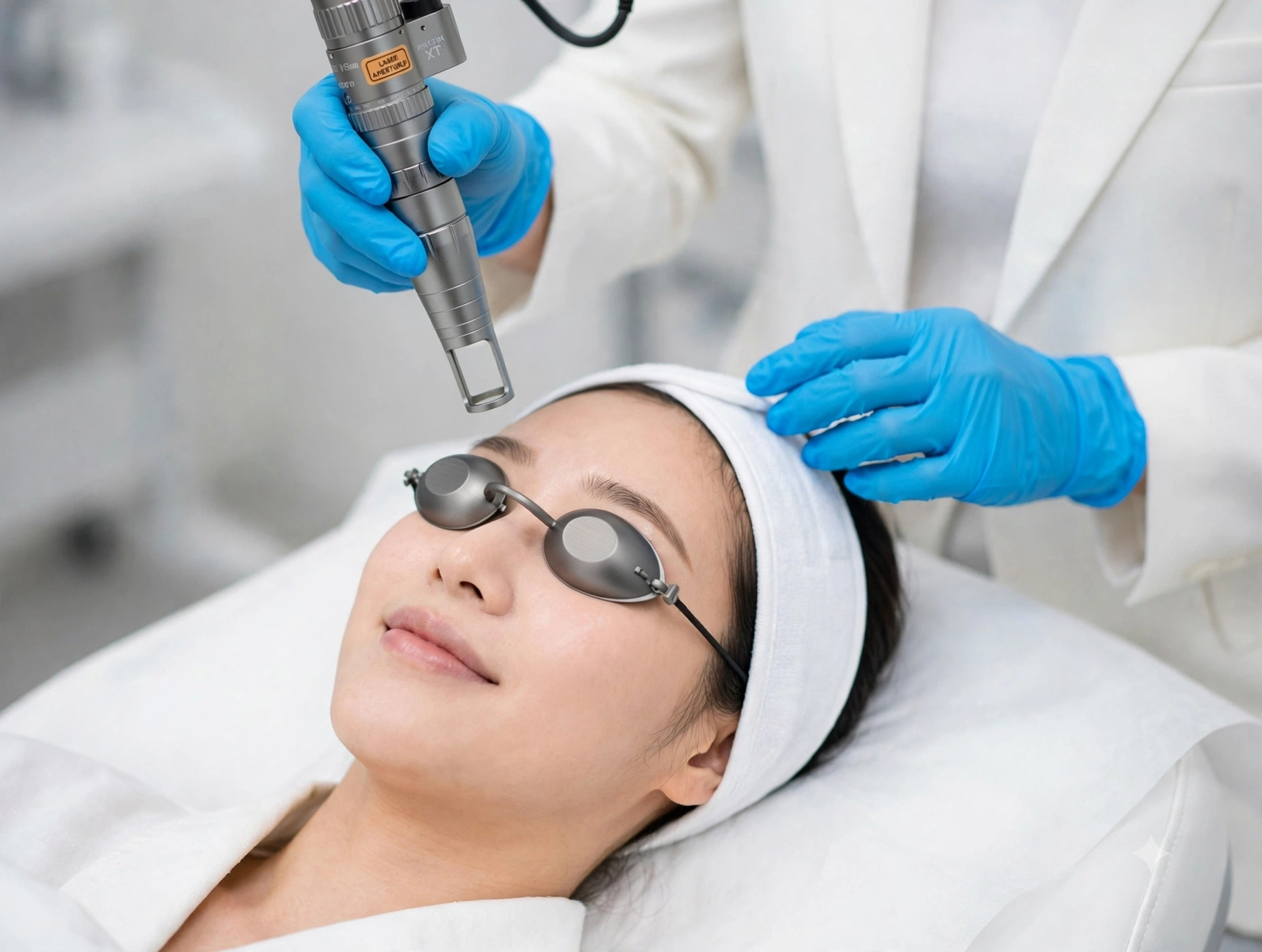 Treatment Celeb Glam Laser dengan teknologi Dual-Wavelength 532 dan 1064 nm dalam protokol 7 langkah di Lumious Beauty House